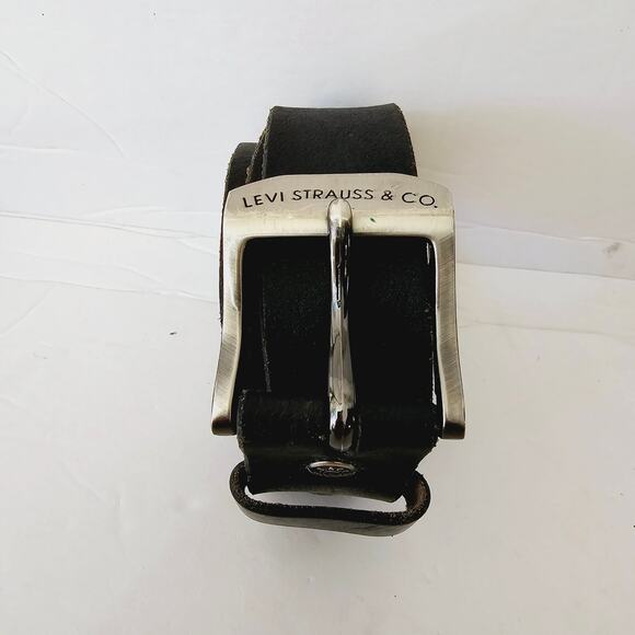 Levi's Black Leather Belt 42" Big and Tall - Picture 1 of 9